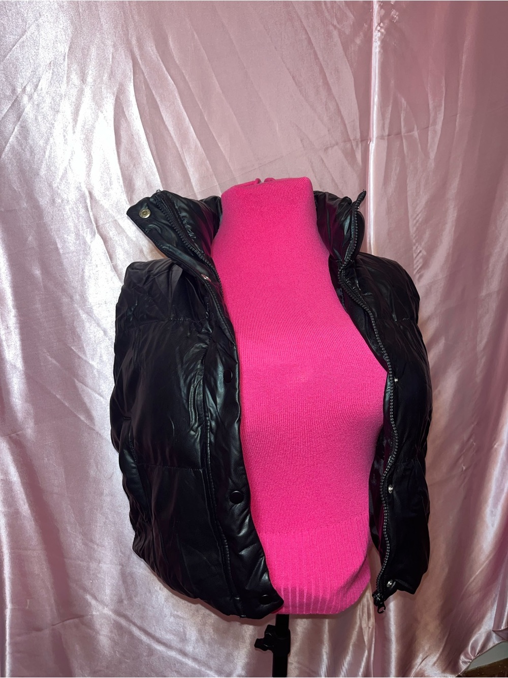 Black Quilted Puffer Vest